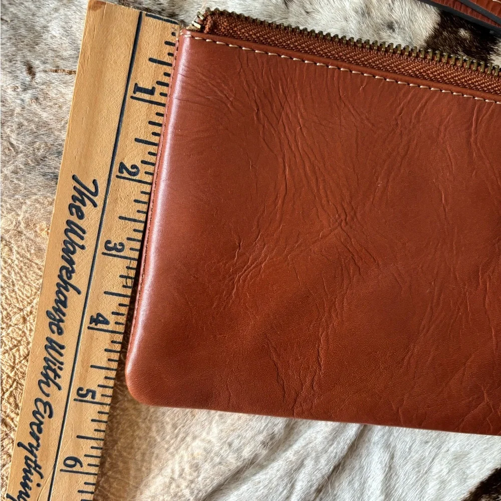 Jack Mason brand leather wristlet. Great‎ condition Texas Tech emblem removable.